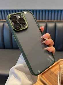 Luxury Metal Camera Case Compatible With IPhone 17 Air 16 15 14 13 12 Pro Max 11 Matte Transparent Letters Lens Protection Cover For IPhone 15ProMax