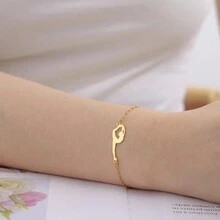 1pc Stainless Steel Ballet Dancer Pose Bracelet For Women - Fashion Series - View 5