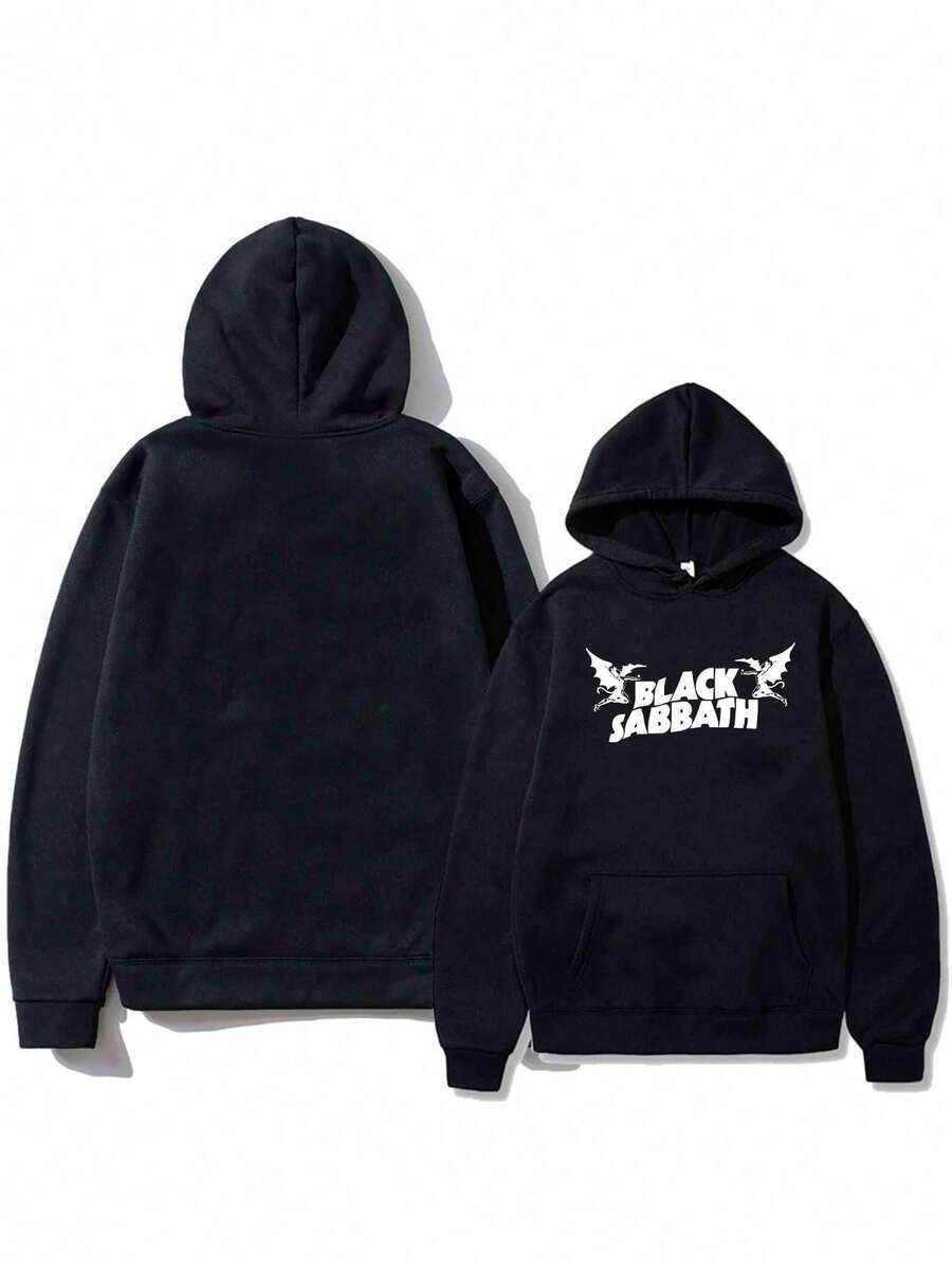 Blaack  Sweatshirt 100% Cotton Unisex Cold Weather Blouse - Fast Shipping - 黑色 - 查看 1