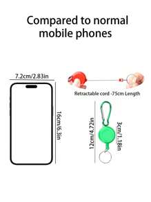 1 buc/6 buc breloc retractabil cu suport pentru card de identitate, insignă, cu cârlig și buclă, perfect pentru a deține carduri de identitate, chei și unelte mici. Cadou suvenir accesorii auto, breloc pentru geantă școală, drăguț gotic Y2k