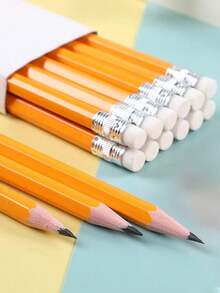 12 支黄色木质 HB 铅笔，适用于儿童、学校和办公用品 - 彩色 - 查看 5