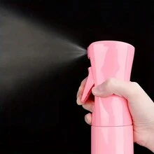 Bộ chăm sóc tóc 10 món: Lược massage da đầu bằng silicon, Bàn chải gội đầu, Bình xịt, Dụng cụ cắt, Kẹp và Dụng cụ tạo kiểu cho mọi loại tóc - Hồng - Xem 4