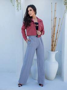 Women Pants - Xám - Xem 2
