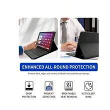 Custodia con tastiera touchpad compatibile con iPad, tastiera Bluetooth magnetica staccabile con portapenna S integrato, custodia con tastiera senza fili sottile e staccabile (rosa), funzione Sospensione/Riattivazione automatica, compatibile con iPad 1 2 3 4 5 6 7 8 9, iPad 10, iPad Pro 11, iPad Air 4, iPad Air 5