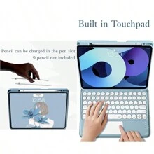 Custodia con tastiera touchpad compatibile con iPad, tastiera Bluetooth magnetica staccabile con portapenna S integrato, custodia con tastiera senza fili sottile e staccabile (rosa), funzione Sospensione/Riattivazione automatica, compatibile con iPad 1 2 3 4 5 6 7 8 9, iPad 10, iPad Pro 11, iPad Air 4, iPad Air 5