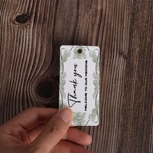 Pack Of Customized Gift Tags, With String, Modern Simple Wedding Favor Tags 1.7 X 3.5 Inches,Christmas