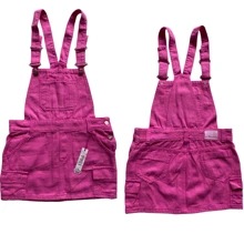 WOMEN'S SALOPET JARDINEER, YOUTH 10 TO 16 - 玫紅色 - 查看 5