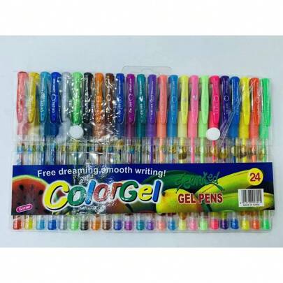 Caneta Gel Canetinhas Coloridas Perfumadas Infantis kit 6 8 10 12 24 Cores