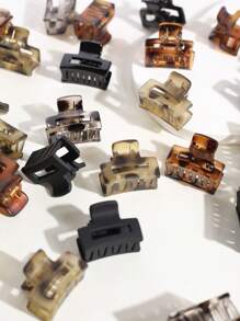 15/20/30 chiếc kẹp tóc hình hoa nhỏ, màu cà phê, kẹp tóc mái, phụ kiện tóc (Một kích cỡ nghĩa là 20 chiếc) Kẹp hàm, kẹp tóc, kẹp cài tóc, kẹp càng cua, kẹp tóc mùa thu đông cho trang phục đi nghỉ mát, phụ kiện cần thiết cho nữ mùa hè đi biển - Nhiều màu - Xem 4