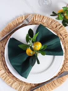 Tropical Fruit Lemon Napkin Rings, Suitable For Outdoor Wedding Theme Party, Room Decor, Dining Table Decor, Home Decor, Fit For Holidays, Parties, Birthdays, Weddings And Dinners - Multicolor - View 7