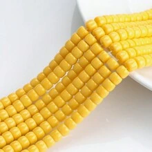 1 件约 65 件 6x8 毫米多色釉面陶瓷仿玉圆柱珠，哑光饰面，DIY 珠宝配件 - 6X8MM桶珠 - 查看 30