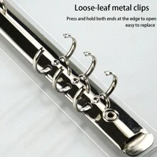 1pc PP Matte bán trong suốt Bìa sổ tay rời khổ A4/B5/A5/A6, Dùng cho thư mục hồ sơ văn phòng, lưu trữ tài liệu, sắp xếp album ảnh, đồ dùng văn phòng & gia đình, Trở lại trường, Đồ dùng học tập - Nhiều màu - Xem 8