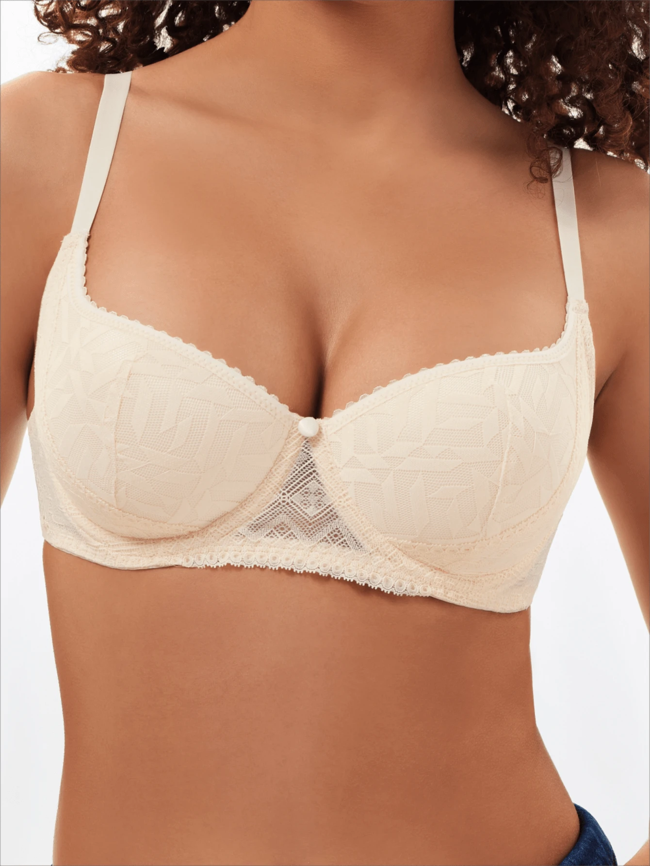 Koronkowy seksowny biustonosz push-up dla kobiet z fiszbinami