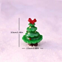 1pc Người tuyết Giáng sinh thu nhỏ Cảnh tuyết Trang trí, Trang trí phòng Ông già Noel bằng nhựa, Giáng sinh - Nhiều màu - Xem 16