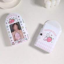 3-Inch, Sách Ảnh Kawaii, Tập Sách Sắp Xếp Ảnh, 14 Tay Áo PVC Hai Mặt, Sách Sắp Xếp Bưu Thiếp Hình Gấu Và Thỏ - Nhiều màu - Xem 8