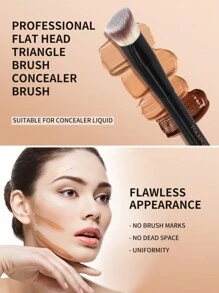 MAANGE Bộ cọ trang điểm hình tam giác 1/3/8 chiếc, cọ trang điểm cầm tay nhiều màu sắc bao gồm cọ nền, cọ má hồng, cọ phấn phủ, cọ tạo khối, cọ highlight, dụng cụ trang điểm du lịch, quà tặng cho phụ nữ và bé gái, quà tặng khuyến mãi. - màu đen - Xem 9