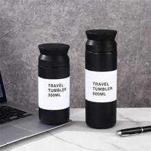 1pc Japanese Style Vacuum Original Harajuku Coffee Cup, Portable Creative Coffee Cup, 500ml/17.59oz Or 350ml/12.31oz, Select Your Preferred Size Back To School