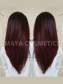 NEKANE Professional Permanent Cream Hair Color, Excellent For Gray Coverage, 90g Tube + 20 Vol. Peroxide. Halloween - 7.67 Cranberry - View 2
