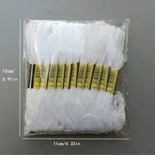 24pcs Cross Stitch Thread, Handcraft Embroidery Thread, Shoe Mat Stitching Thread, Clothing DIY Threads - Multicolor - View 3