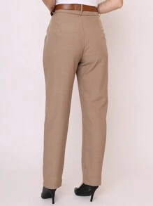 TWILL Social Basic Womenswear Tailoring Pants COD 102 - 卡其色 - 查看 4