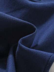 Baby Boy's Colorblock Long Sleeve Top And Pants 2pcs Outfit, Fall/Winter - Blue - View 6