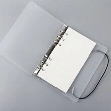 1pc PP Matte bán trong suốt Bìa sổ tay rời khổ A4/B5/A5/A6, Dùng cho thư mục hồ sơ văn phòng, lưu trữ tài liệu, sắp xếp album ảnh, đồ dùng văn phòng & gia đình, Trở lại trường, Đồ dùng học tập - Nhiều màu - Xem 3