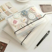 1pc PP Matte bán trong suốt Bìa sổ tay rời khổ A4/B5/A5/A6, Dùng cho thư mục hồ sơ văn phòng, lưu trữ tài liệu, sắp xếp album ảnh, đồ dùng văn phòng & gia đình, Trở lại trường, Đồ dùng học tập - Nhiều màu - Xem 5
