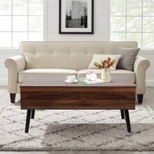 VOWNER 100*50cm Coffee Table, Double Lifting Plate Coffee Table, Living Room Table