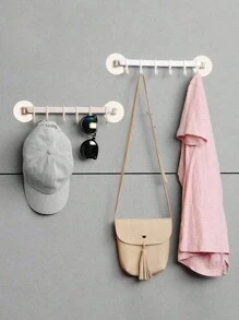 1 cái Loại dính Móc, 6 Móc Dành cho Nhà bếp, Phòng tắm, Giá treo góc, Móc treo không dấu vết, Móc mũ, Móc khăn, Móc lưu trữ đồ lặt vặt - Nhiều màu - Xem 5