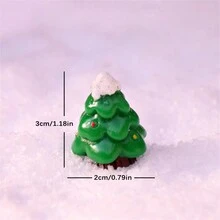 1pc Người tuyết Giáng sinh thu nhỏ Cảnh tuyết Trang trí, Trang trí phòng Ông già Noel bằng nhựa, Giáng sinh - Nhiều màu - Xem 14