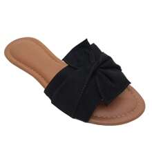 Women's Flats Special Numbering 33 To 44 Mule Clog Flat Flip Flop Sandal - 黑色 - 查看 2