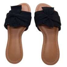 Women's Flats Special Numbering 33 To 44 Mule Clog Flat Flip Flop Sandal - 黑色 - 查看 6