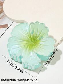 2 piezas/Set de pasadores con forma de flor coloridos para niñas, ganchos para el cabello con flores frescas, accesorios para el cabello para días festivos y salidas casuales - Multicolor - Ver 4
