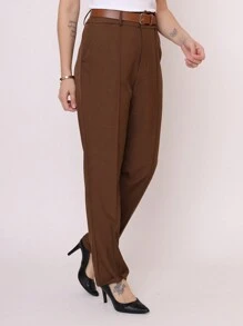 TWILL Social Basic Womenswear Tailoring Pants COD 102 - 咖啡棕 - 查看 3