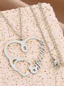 Aangepaste stethoscoop ketting gepersonaliseerde naam kettingen voor vrouwen mannen gezondheidszorg werknemers hart choker verpleegster arts diy roestvrijstalen sieraden unieke geschenken