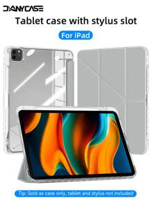 DANYCASE 透明折叠保护壳，兼容 iPad A16 2025、iPad Air 11/13、M2/M3、iPad Pro 11/13、M4 2024、iPad Air 4/5/10 代 10.9 英寸、iPad Pro 11 代、9 代、8 代、7 代 10.2 英寸、iPad Pro 12.9 英寸、4 代、5 代、6 代