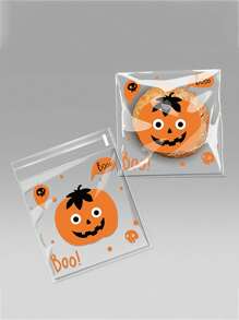 50 件万圣节自粘饼干、花生脆饼和雪花饼干礼品饼干包装袋、万圣节派对礼品饼干袋万圣节万圣节装饰万圣节装饰品万圣节家居万圣节派对万圣节袋万圣节派对 - 彩色 - 查看 13