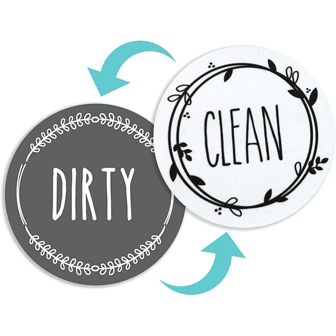 1pc Dishwasher Magnet Clean Dirty Sign, Universal Double-Sided Clean Dirty Magnet For Dishwasher, Refrigerator Or Washing Machine, Strong Magnetic No Scratches Best Gifts Birthday Graduation