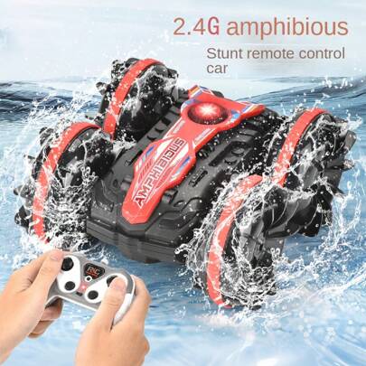 Rechargeable Remote Control Amphibious Off-Road Vehicle Toy Car, Electric Waterproof RC Car Toy For Boys & Girls