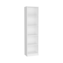 Vinton XS Bookcase Compact Bookshelf With Multiple Shelves, White - Biến thể 1 - Xem 1