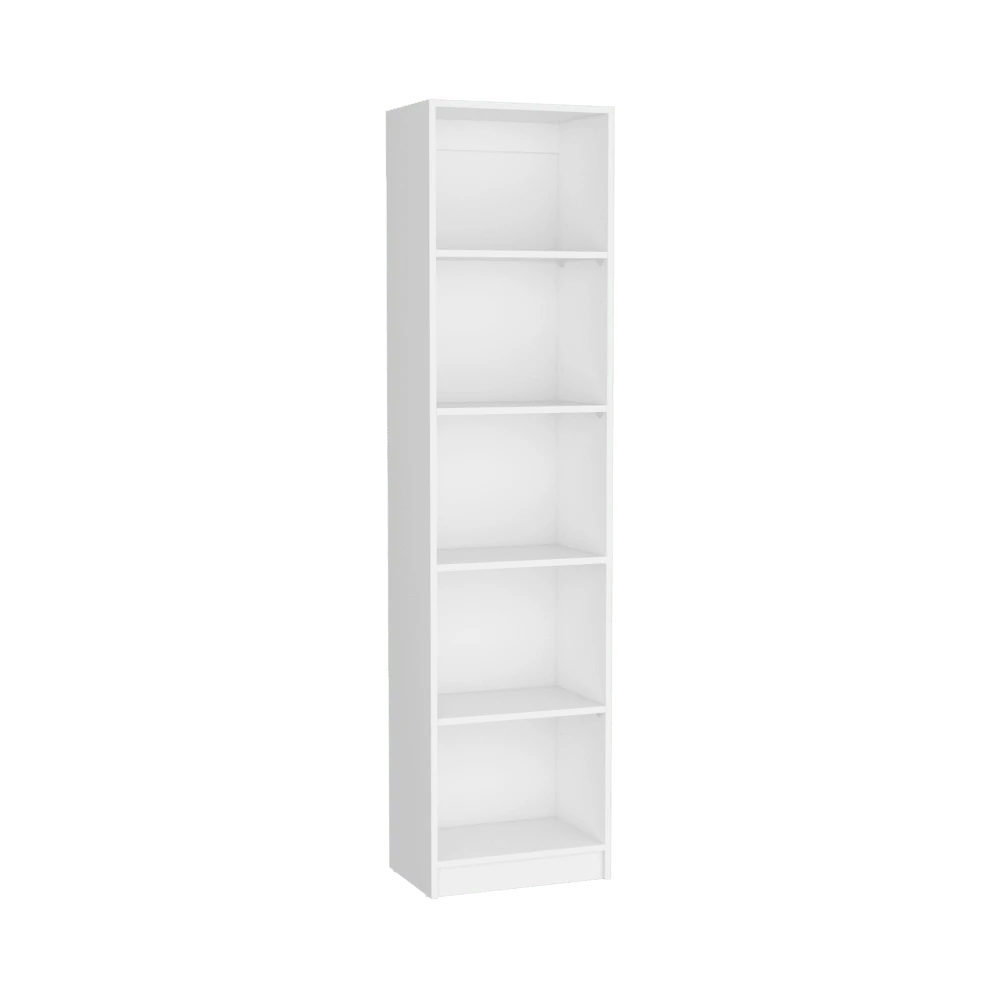 Vinton XS Bookcase Compact Bookshelf With Multiple Shelves, White - Biến thể 1 - Xem 1