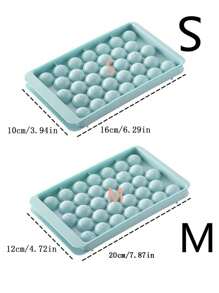 1入組PP冰球模具,創意藍色製冰機托盤適用於廚房