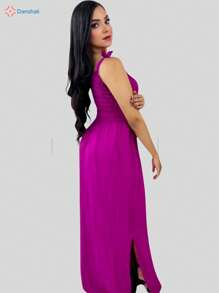 Women Dresses - 玫瑰紅 - 查看 3