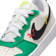 Nike Court Borough 低頰運動鞋，時尚且輕便的女性休閒運動鞋，白色鞋帶厚底鞋HF5750-101