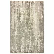 8' X 10' Gray And Ivory Abstract Splash Indoor Area Rug