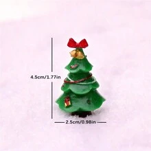 1pc Người tuyết Giáng sinh thu nhỏ Cảnh tuyết Trang trí, Trang trí phòng Ông già Noel bằng nhựa, Giáng sinh - Nhiều màu - Xem 12
