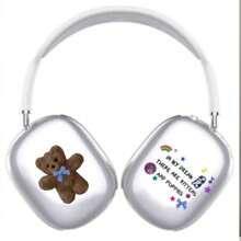可爱熊透明保护壳适用于 Airpods Max 耳机 - 無色 - 查看 3