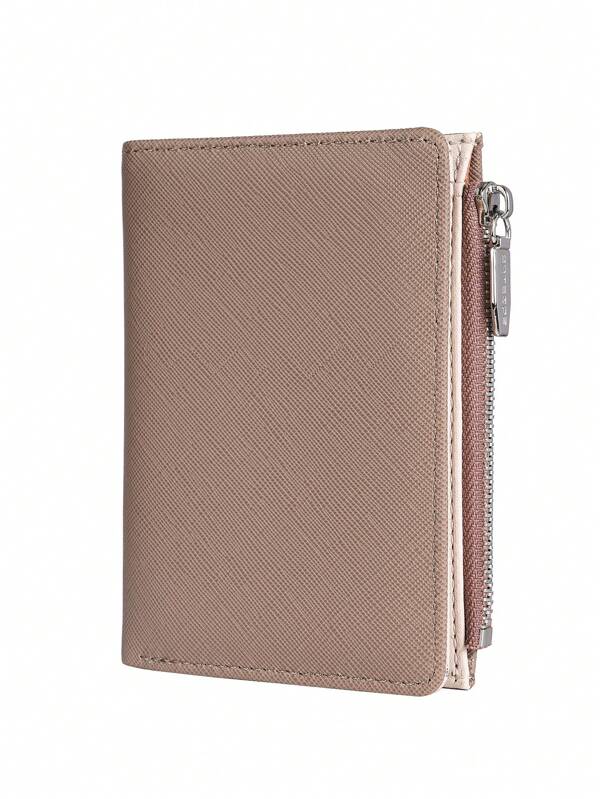 BATSIOE Nouveau portefeuille court ultra fin à la mode pour femme, doublure gaufrée de cure-dents/litchi, porte-monnaie à fermeture éclair super durable et porte-cartes