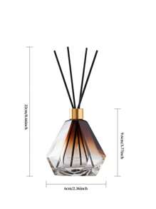 1set Gradient Rhinestone Appearance Long Lasting Air Freshener, Deodorizer And Mosquito Repellent Rattan Diffuser (No Fire Required), Aromatherapy, House Freshener, Diffuser, Gift, Home Decor Gifts Birthday Graduation - Multicolor - View 2