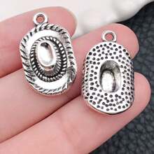 10/20 Pieces Western Cowboy Charms For Jewelry Making Alloy Antique Silver Cowboy Boot Hat Horse Cactus Charms Horse Western Pendant Cowboy Charms For Bracelet Necklace - One Size Fits All - View 16